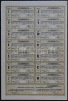 Budapest 1927. "Magyar Tógazdaságok Részvénytársaság" részvénye 30P-ről, szárazpecséttel é...