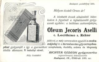 Richter Gedeon Oleum Jecoris Aselli, csukamájolaj reklám / advertisement