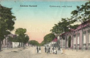 Harta, Ujváros utca, artézi kút (fa)