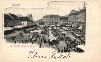 Zagreb, Agram; Jelacic square