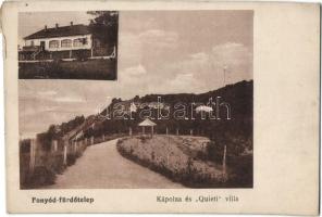 Fonyód-fürdőtelep, kápolna és Quieti villa