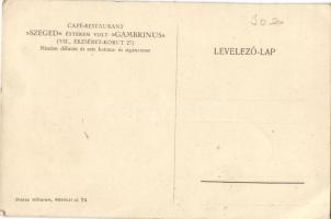 Budapest VII. Erzsébet körút, Café Reataurant, Szeged étterem volt, Gambrinus (EK)