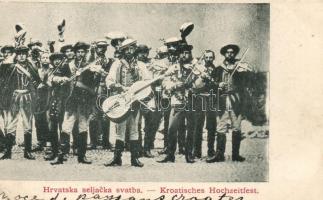 Kroatische Hochzeitfest, Hrvatska seljacka svatba / Croatian wedding band, folklore (non PC)