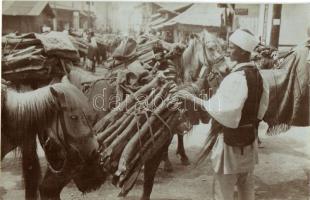 Sarajevo, wooden sellers, photo