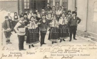 Dancing peasants around Ruse / Roustchouk, folklore