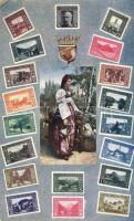 Set of stamps, Bosnia Herzegovina, folklore