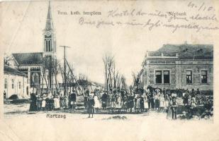 Karcag, Római katolikus templom, Népbank, kiadja Gerenday és társa (EB)