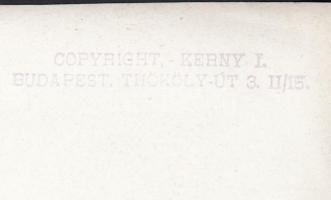 cca 1920-1930 Kerny István (1879-1963): Plasztikus portré (Kerny) Gizikéről, pecséttel jelzett vinta...