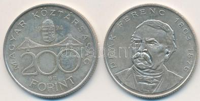 1994. 200Ft Ag "Deák" (2x) T:2 Adamo F13.1