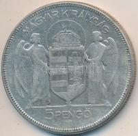 1930. 5P Ag "Horthy-jobbra" T:3 
Adamo P8
