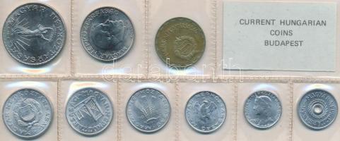 1980. 2f-10Ft 9db klf érmés forgalmi sor fóliatokban T:1