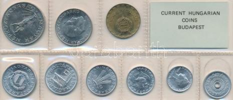 1982. 2f-10Ft 9db klf érmés forgalmi sor fóliatokban T:1