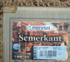 Nagyméretű műselyem szőnyeg nagyon szép, újszerű állapotban 120x160 cm