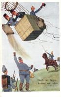 Hot air balloon; K.u.K. military humour B.K.W.I. 880-4. s: Schönpflug