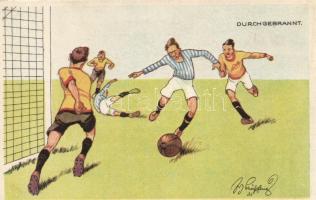 'Durchgebrannt' Football match, humour B.K.W.I. 400-3. s: Schönpflug