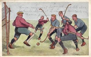 Lawn hockey match B.K.W.I. 928-3. s: Schönpflug