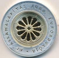 1999. 3000Ft Ag "Államalapítás 1000. évfordulója" T:PP enyhe felületi karc