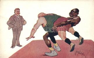 Wrestlers B.K.W.I. 492-4. s: Schönpflug