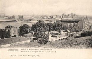 Budapest II. Szent Lukács fürdő, Margit híd, Ganz Antal kiadása