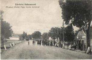 Rakamaz, Fő utca, Papp Gyula üzlete és kiadása