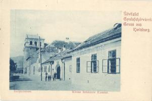 Gyulafehérvár, Batthyáneum könyvtár, Laktanya / library, barrack (kis szakadás / small tear)