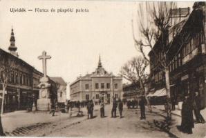 Újvidék, Fő utca és Püspöki palota / Main street, Bishop's Palace