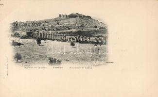 Ephesus, Ephese; Aqueduc et chateau / Aqueduc and castle (gold decoration on the sides)