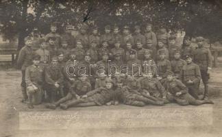 1919 Plzen; Sokolsko-vojensky vycvik u IV. pluku Straze Svobody / Sokol field practice, group photo