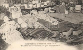 'Souvenir d'Orient 1914-1918' Serbian family killed in a gas attack