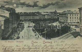 1899 Lviv, Lwów; Plac Maryacki / square