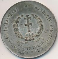 1867. "Honvéd Emlék - Az 1867. évi Honvéd Egyletek Alakításának Emlék Zálogául / Éljen a Haza és Az Alkotmány" ezüstözött Br emlékérem (39mm) T:2-