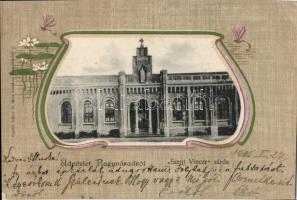 Nagyvárad, Szent Vince zárda / convent, Art Nouveau, litho (EK)