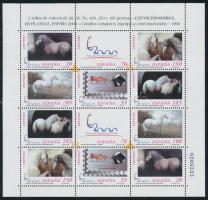 ESPANA 2000 bélyegkiállítás: Lovak kisív, ESPANA 2000 stamp exhibition: Horses minisheet