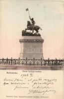 Kolozsvár, Szent György szobor, Schuster Emil kiadása / statue