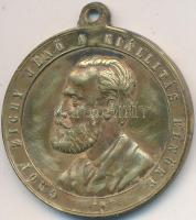 1879. "Gróf Zichy Jenő A Kiállítás Védnöke / Emlék Érem Székesfehérvári 1879 Évi Orsz Kiállítás" aranyozott Br emlékérem (32mm) szignó: K.S. T:2-