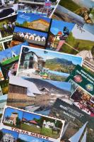 Kb. 200 db MODERN főként használatlan vegyes képeslap (magyar, külföldi és főleg reklám) / Approx. 200 modern mostly unused mixed postcards; Hungarian, foreign town-view and mostly advertisement