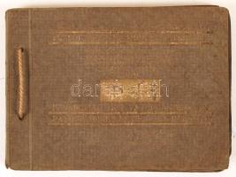 1928 A Hazai papírgyár balatonfüzfői gyártelepének építkezése 18 db fotót tartalmazó füzet, néhány s...