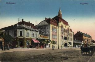 Debrecen, megyeháza, Angyal gyógyszertár, címerfestő üzlet