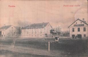 Tenke, Petőfi utca, Bihoreana Takarékpénztár / street, bank (ázott / wet damage)