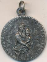 DN "Regina Sacri Scapularis Ora Pro Nobis / O Mi Jesus Misericordia" ezüstözött fém skapul...