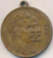 1899. "Emlék Érem 1899. március 15. / Petőfi - Bem" Br emlékmedál mellszalag nélkül (29mm) T:2