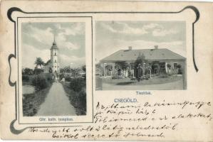 Csegöld, Görög katolikus templom, Tisztilak, Divald Károly fia Art Nouveau (b)