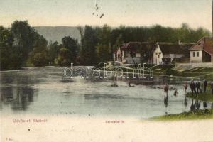 Vác, Derecskei tó, fürdőzők