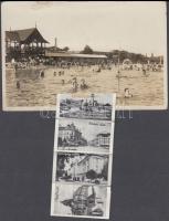 Kaposvár, strandfürdő leporellocard (kis szakadás / small tear)