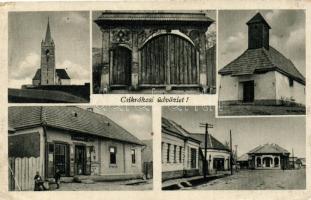 Csíkrákos, shop, church (EK)