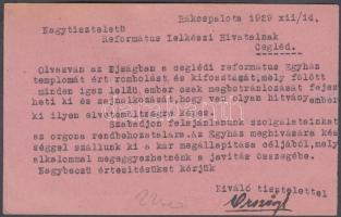 Budapest XV. Rákospalota, Országh Sándor és fia Orgona- és Harmoniumgyár, reklám, Országh által írt ...