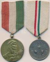 1948. "Felszabadulási Váltó" sportérem mellszalaggal + 1960. "Béke és barátság" aranyozott Br sportérem mellszalaggal T:2