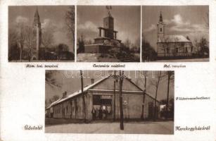 Kerekegyháza, Római katolikus és református templom, Centenáris emlékmű, Földművesszövetkezet (EB)