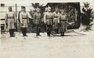 Zolochiv, Zloczów; German and Austrian officers; Erzherzog Friedrich, Eduard von Böhm-Ermolli, Johannes von Eben, Major Klette, Major-General von Brandenstein; photo