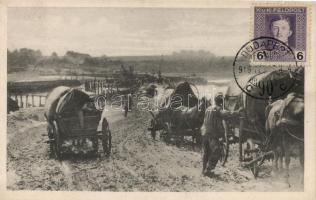 Volodymyr-Volynskyi, Wladimir-Wolynsk; war damage, military caravan